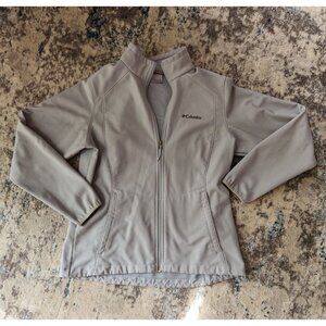 Columbia Women's Size Large Soft Shell Lined Grey‎ Jacket